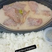 Beef Bicol Express with rice