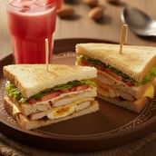 Club Sandwitch+watermelon Juice