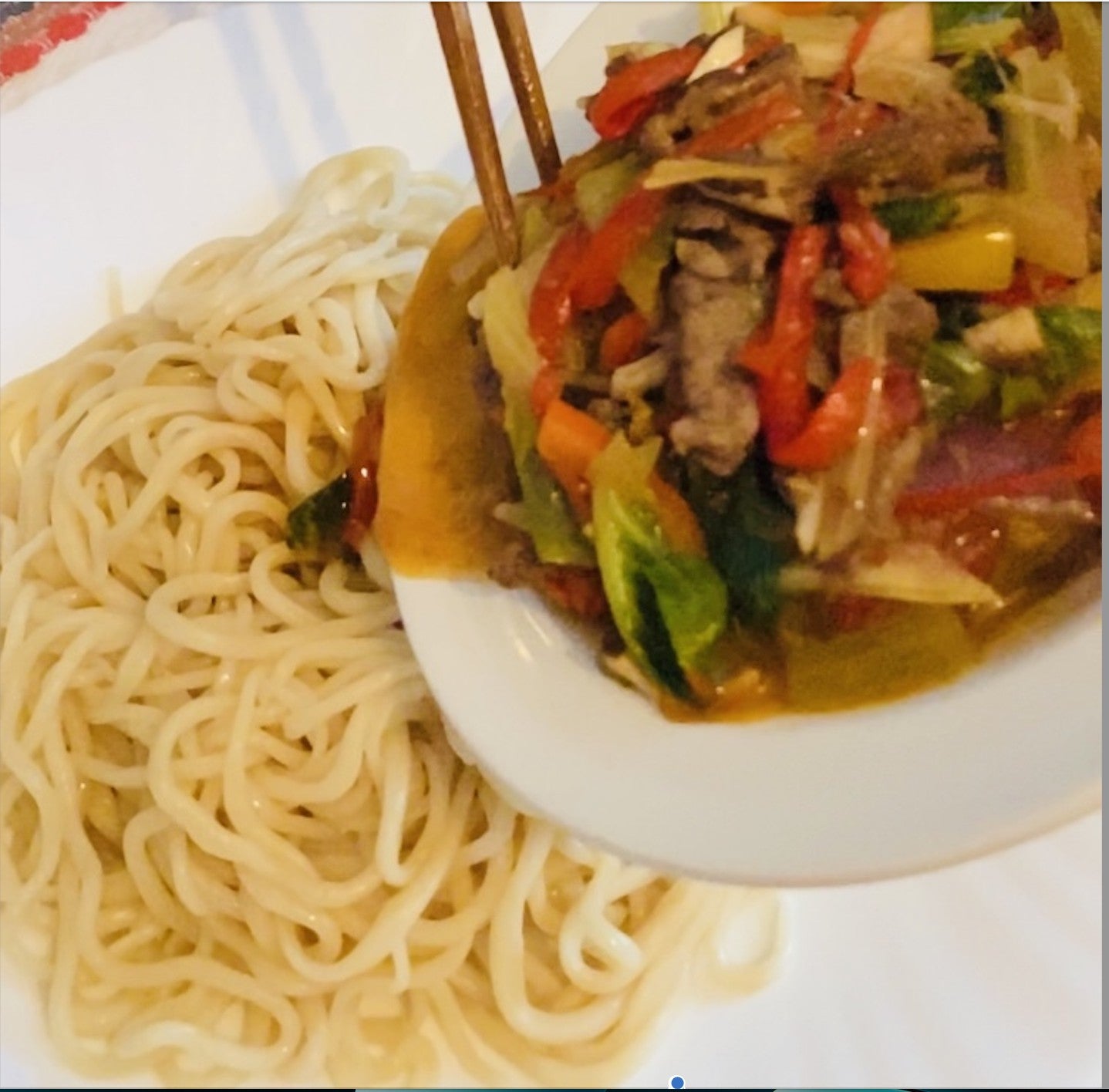 Homemade Lamb Laghman