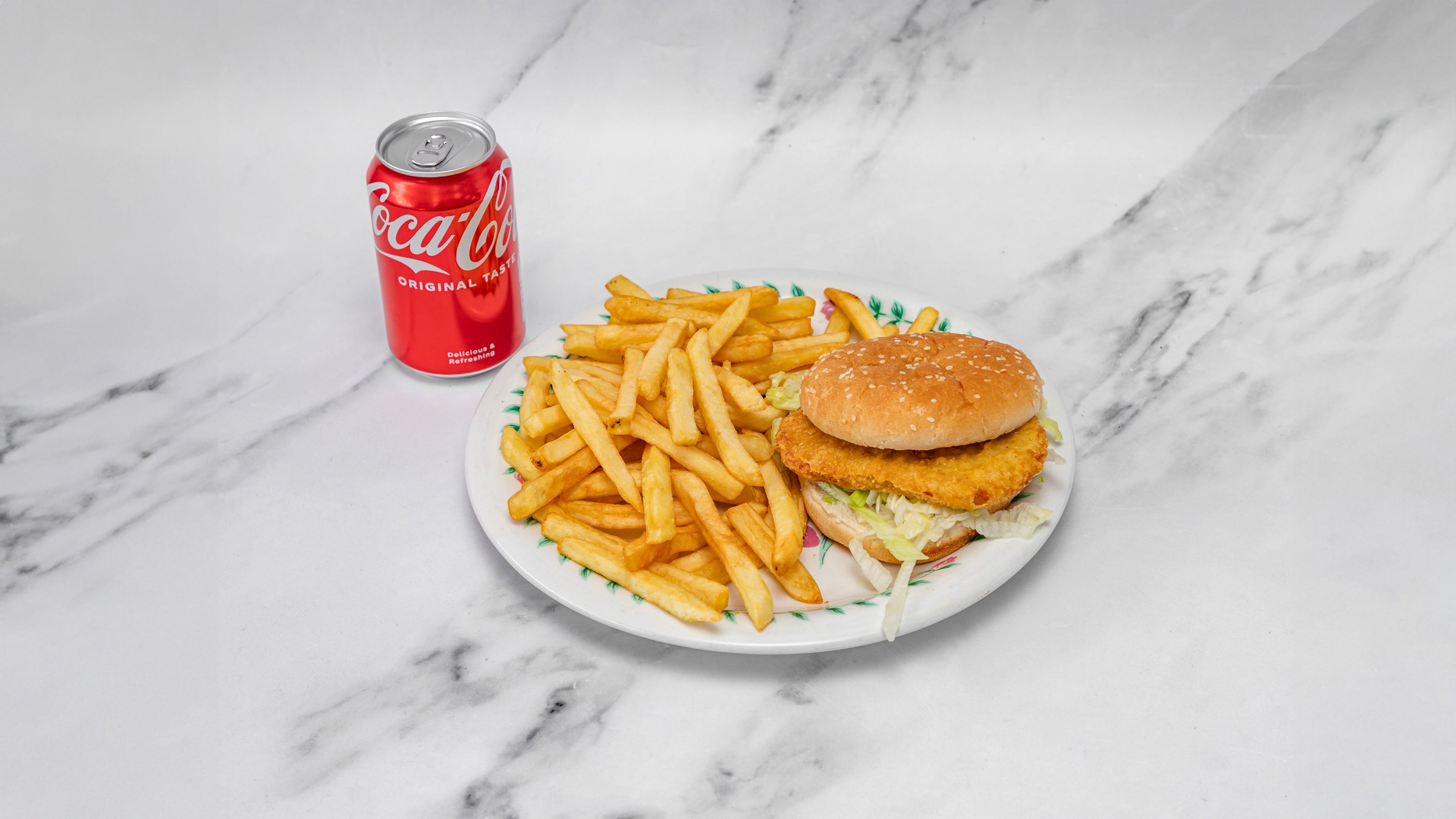 Chicken Steak Burger Meal