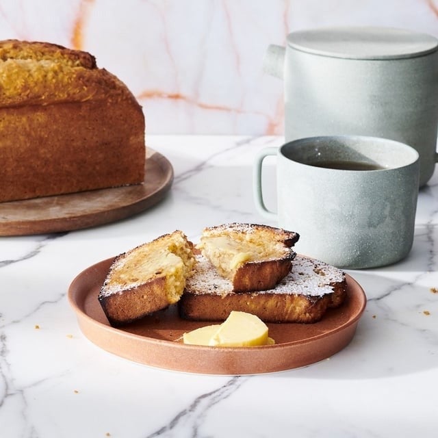 Toasted coconut bread and butter - small
