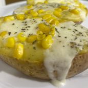 Special Baked Potato with cheese and corn
