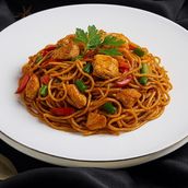 Chicken Noodles Supreme In Wok