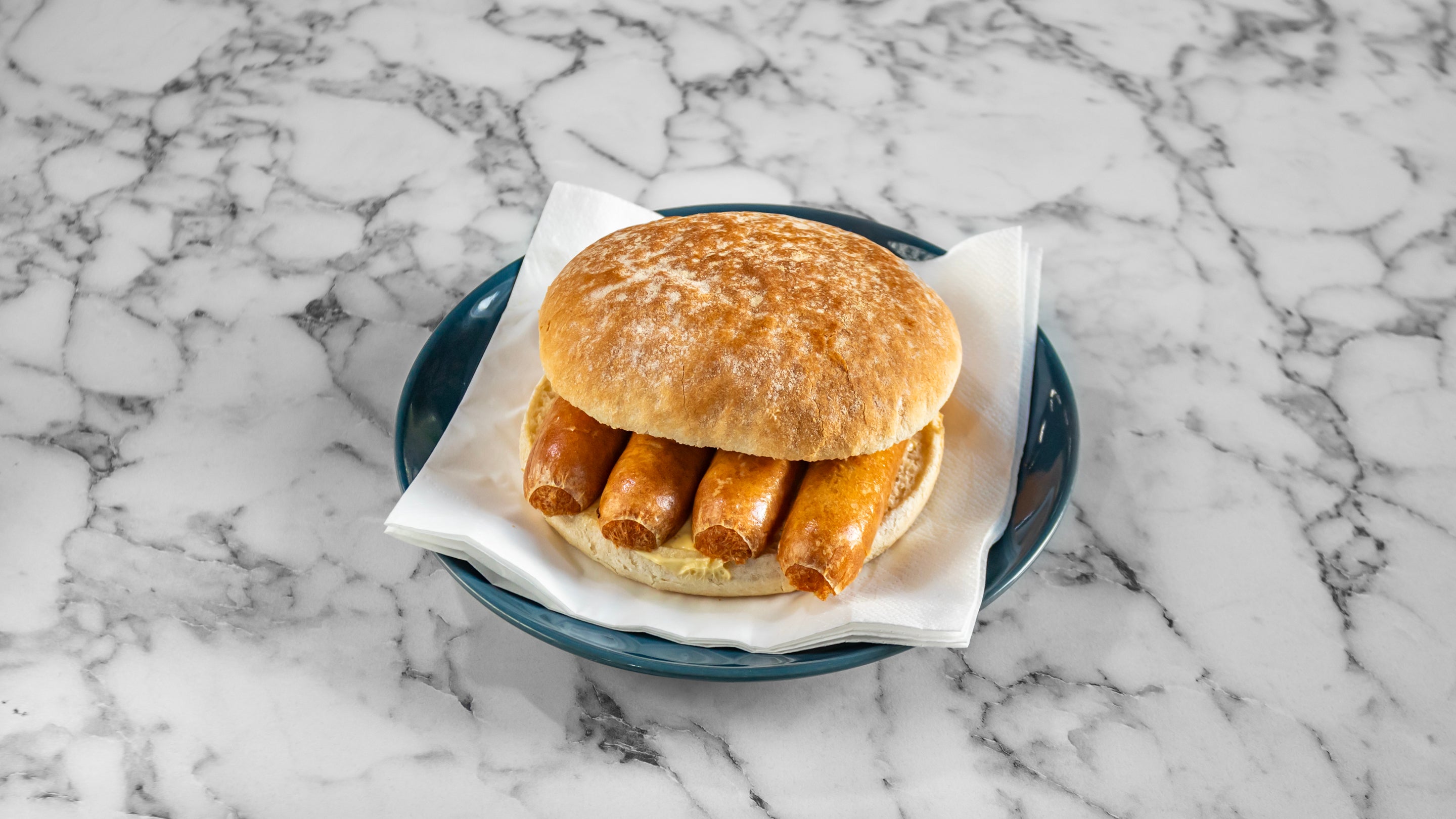 Sausage Breakfast Bap