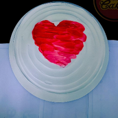 Vanilla Heart Cake