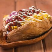 Hotdog Baked Potato