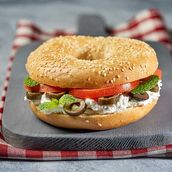 Labneh Bagel by Salad Bar