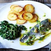 Sea Bass Lemon Oil with Potatoes Tray (2 Pcs)