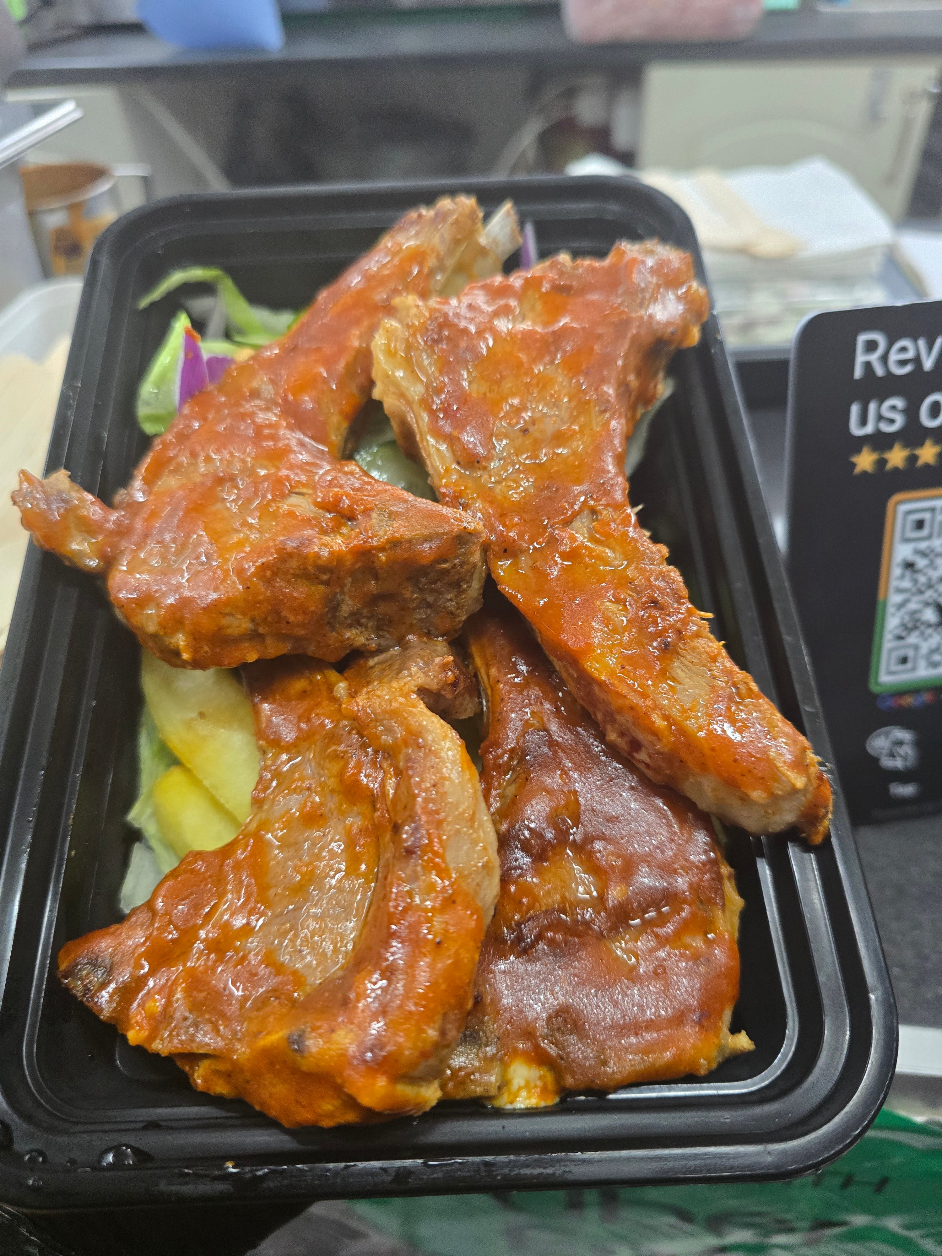 4 X Lamb Chops over Chips