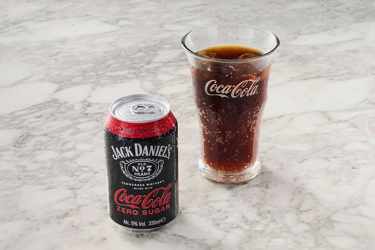 Jack Daniel’s & Coca-Cola Zero Sugar (330ml) (V) (GF)