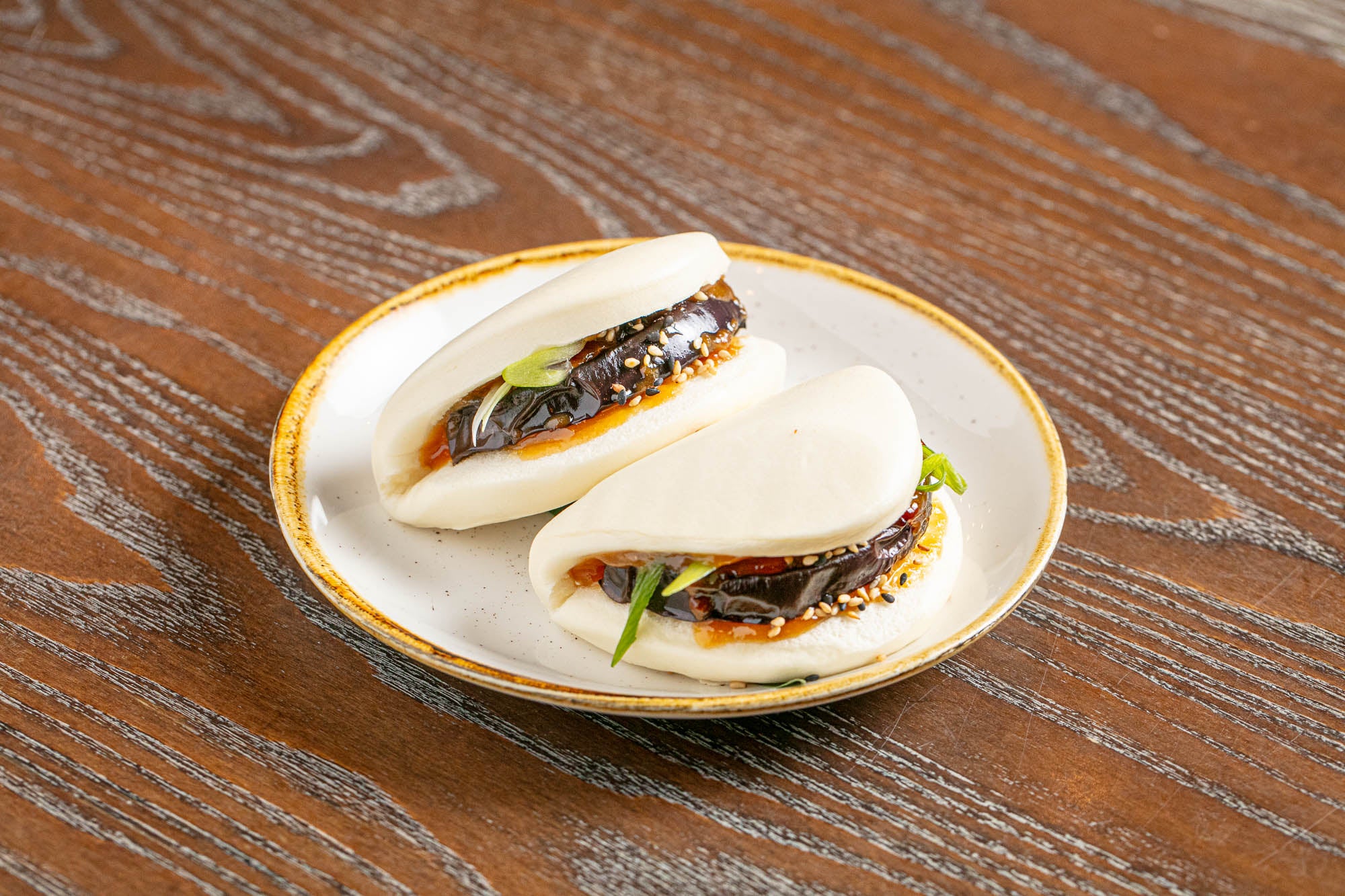 Aubergine Bao Buns
