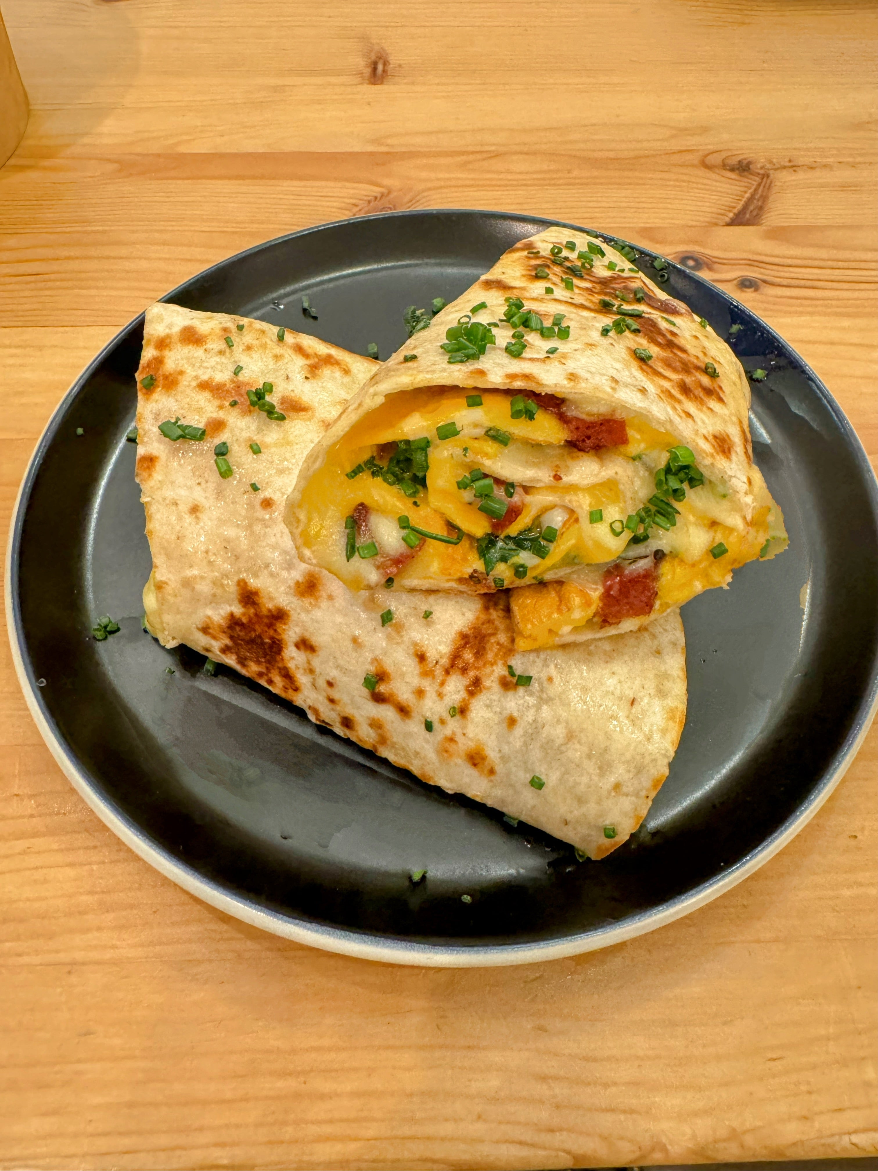 Eggs and Sucuk Omelette Wrap