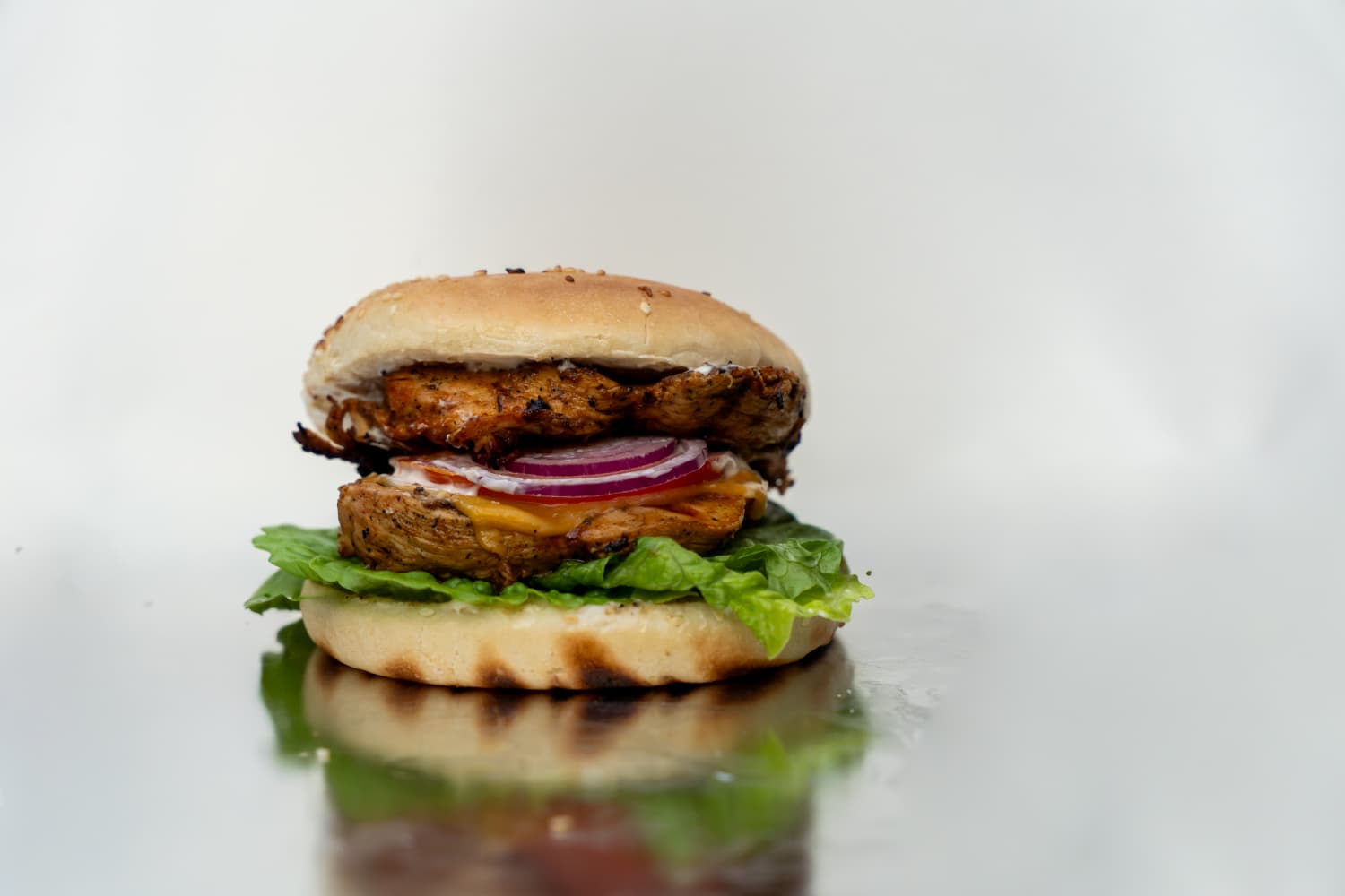 Double Stacker Grilled Peri Burger