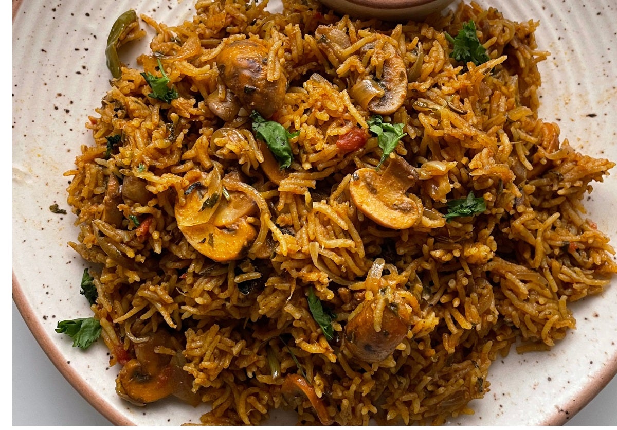 Mushroom Biryani