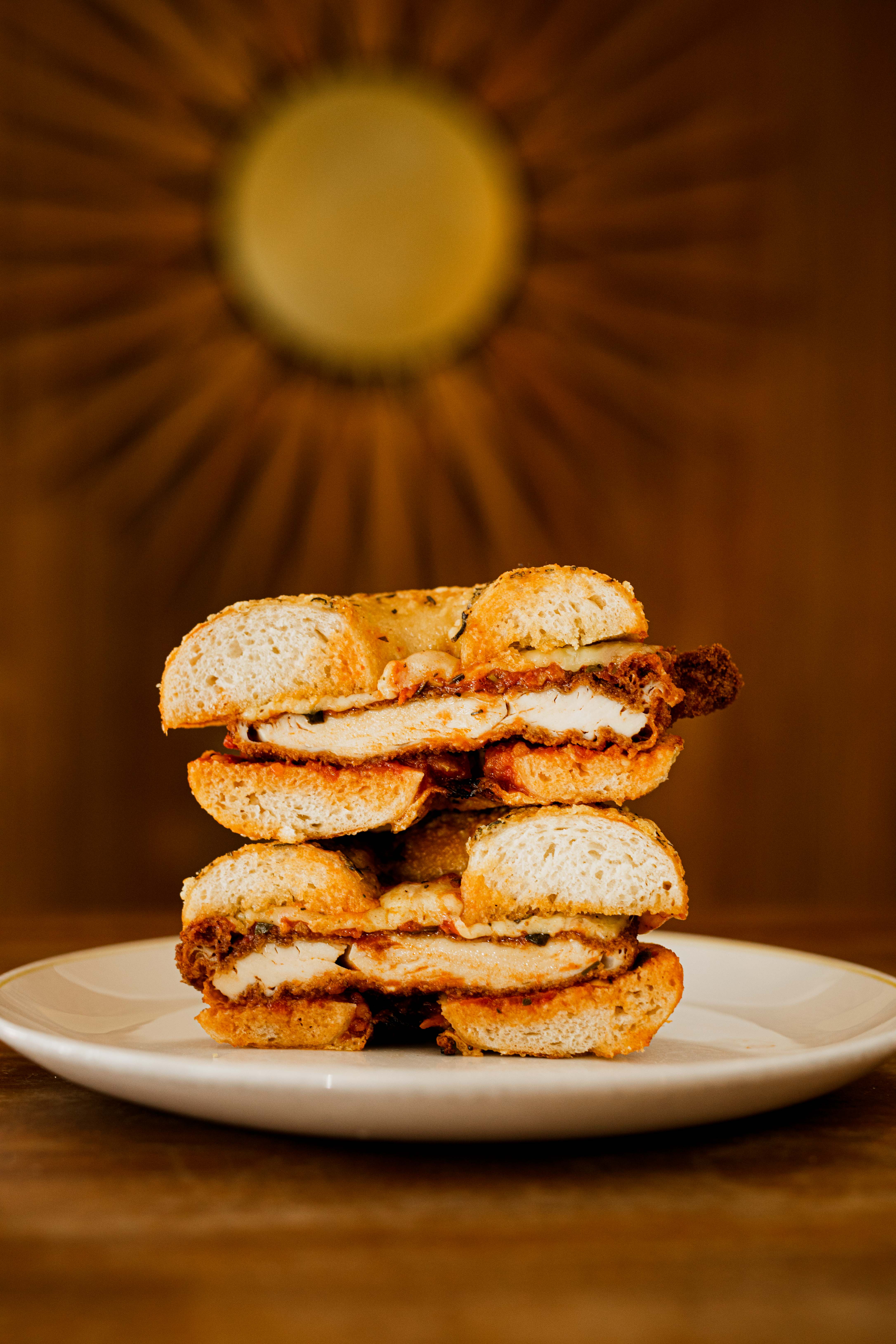 Chicken Parmigiana Bagel