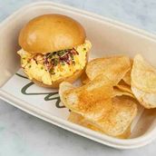 Egg Brioche Bun With Homemade Chips