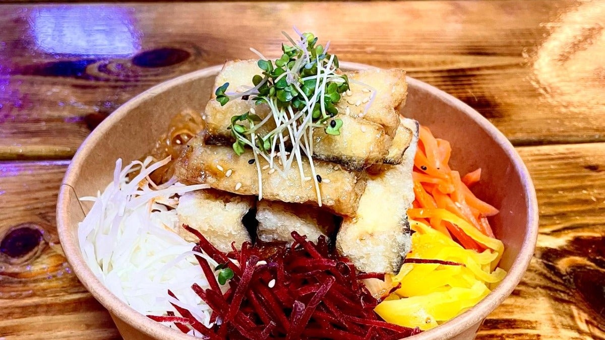 Soy Garlic Aubergine Bibim