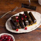 SMALL Grape LEAVES pomegranate molasses