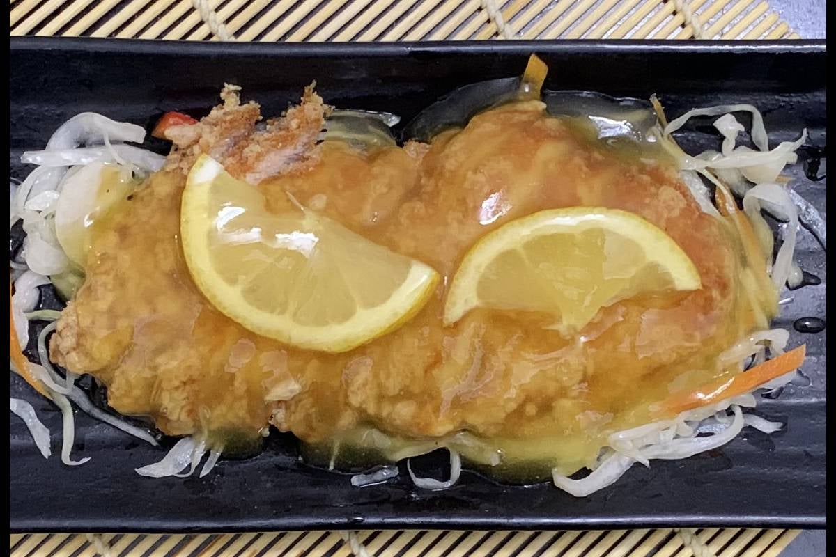 J12. Chicken in Lemon Sauce
