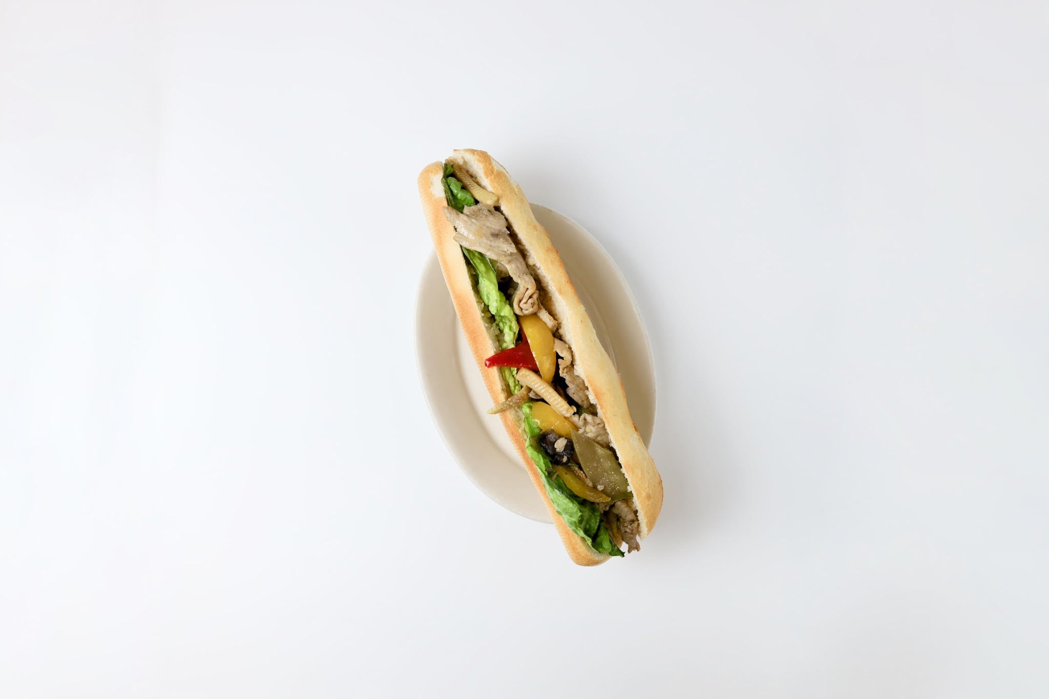 Chicken sauté Baguette
