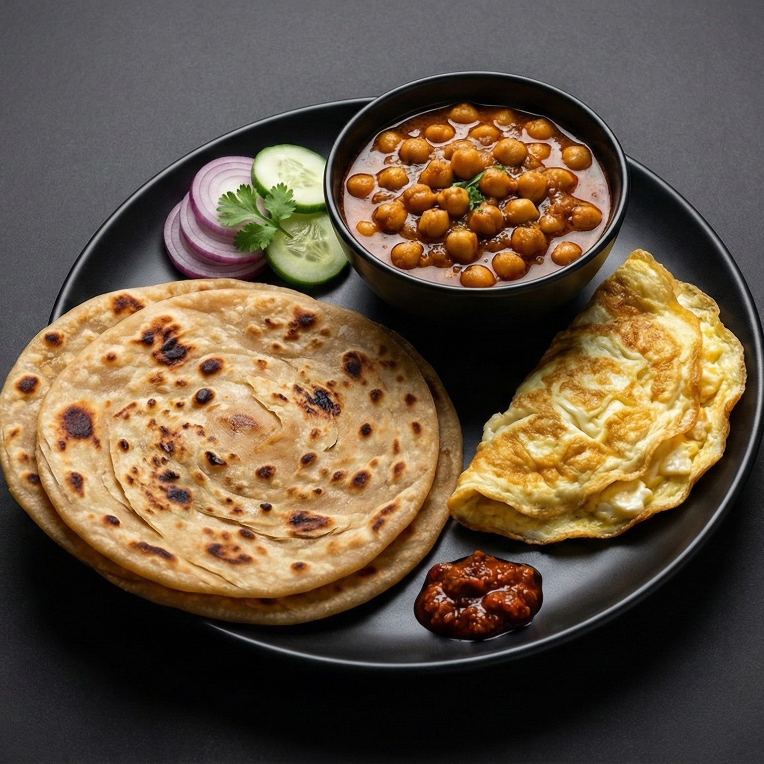 🍳🥘 Full Desi Breakfast