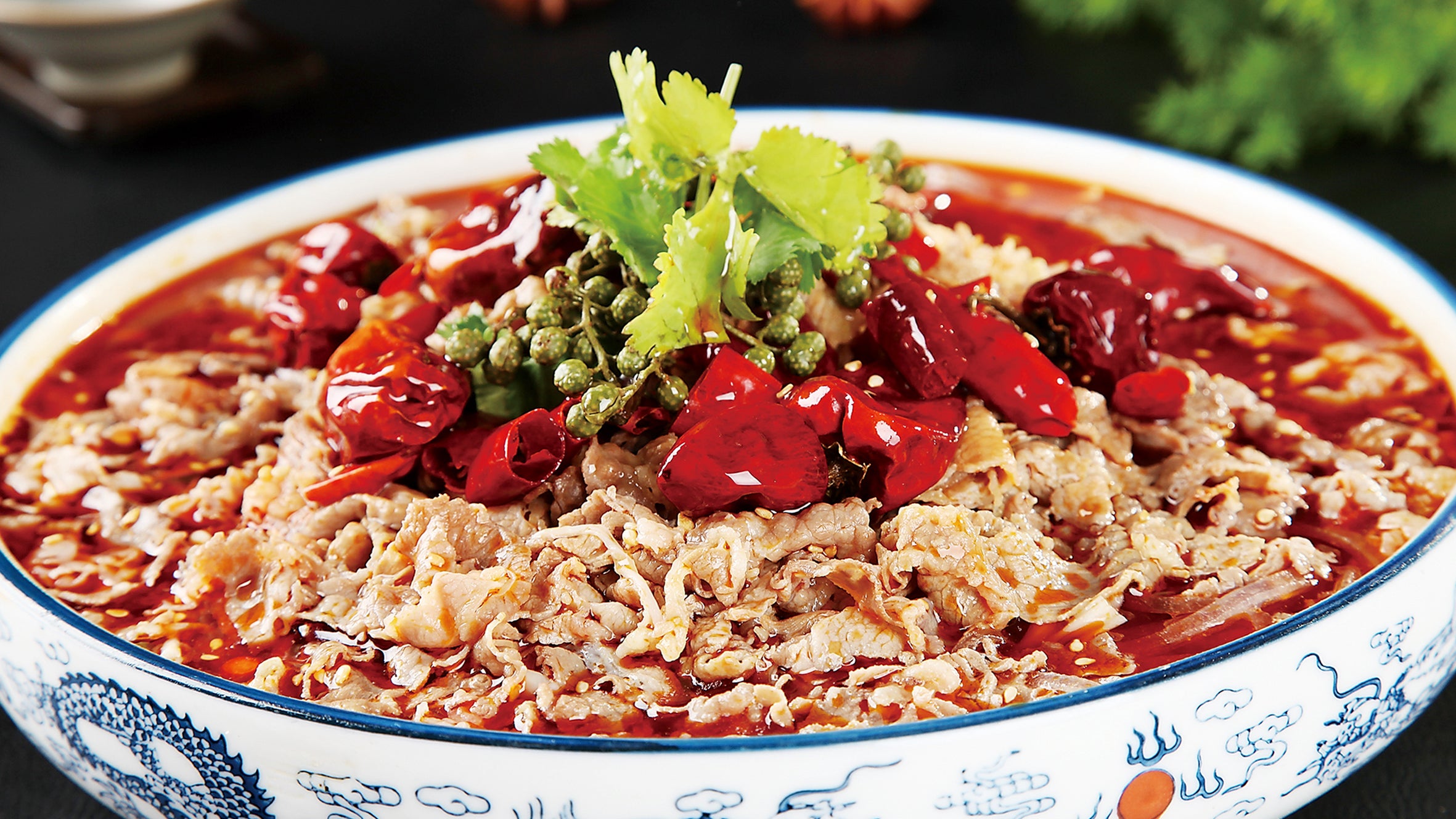 Sliced Beef with Needle Mushroom & Pickled Cabbage in Hot Sour Soup 酸菜金针肥牛