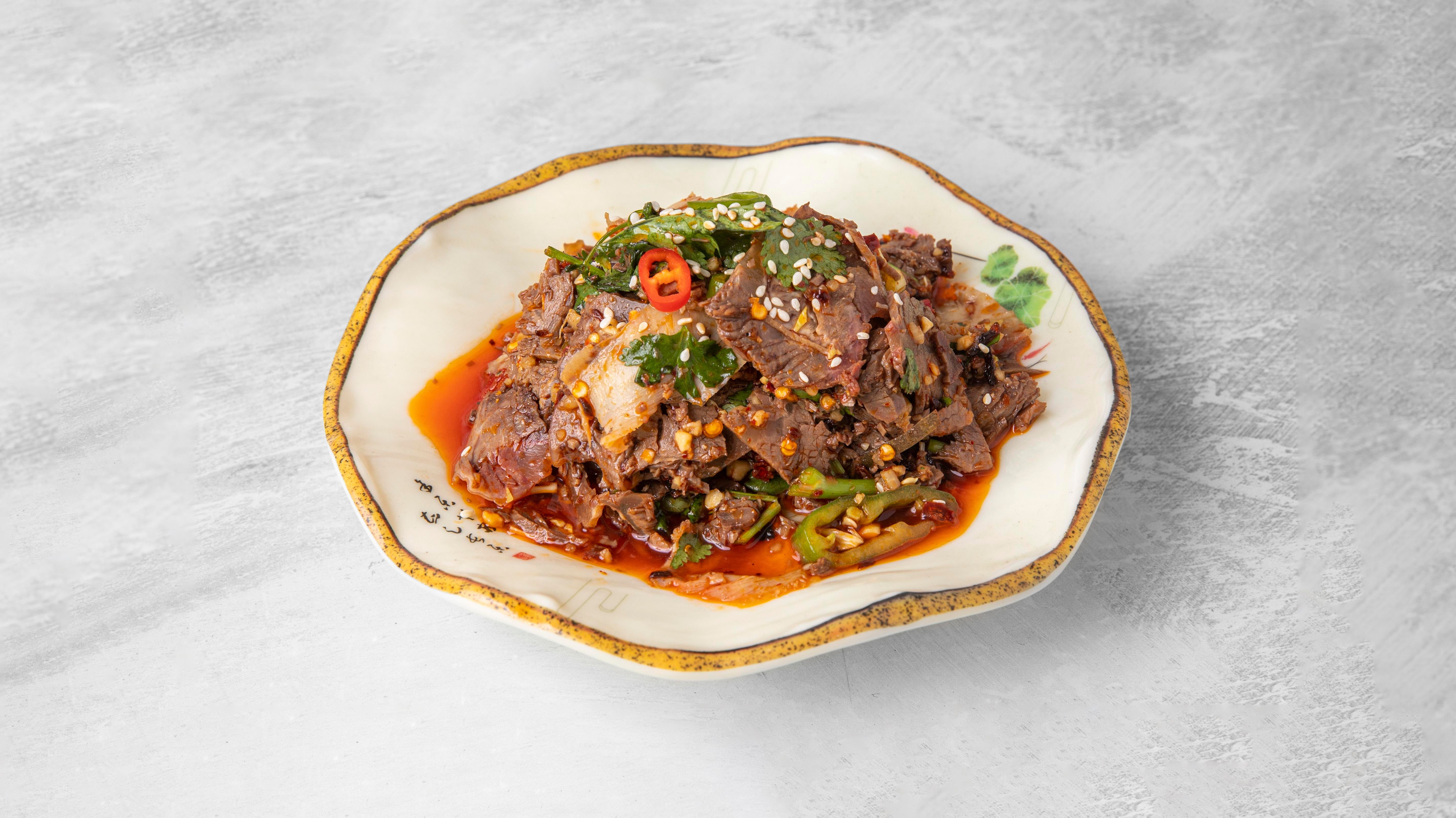 Mixed Beef Tripe and Beef Sliced with Chilli