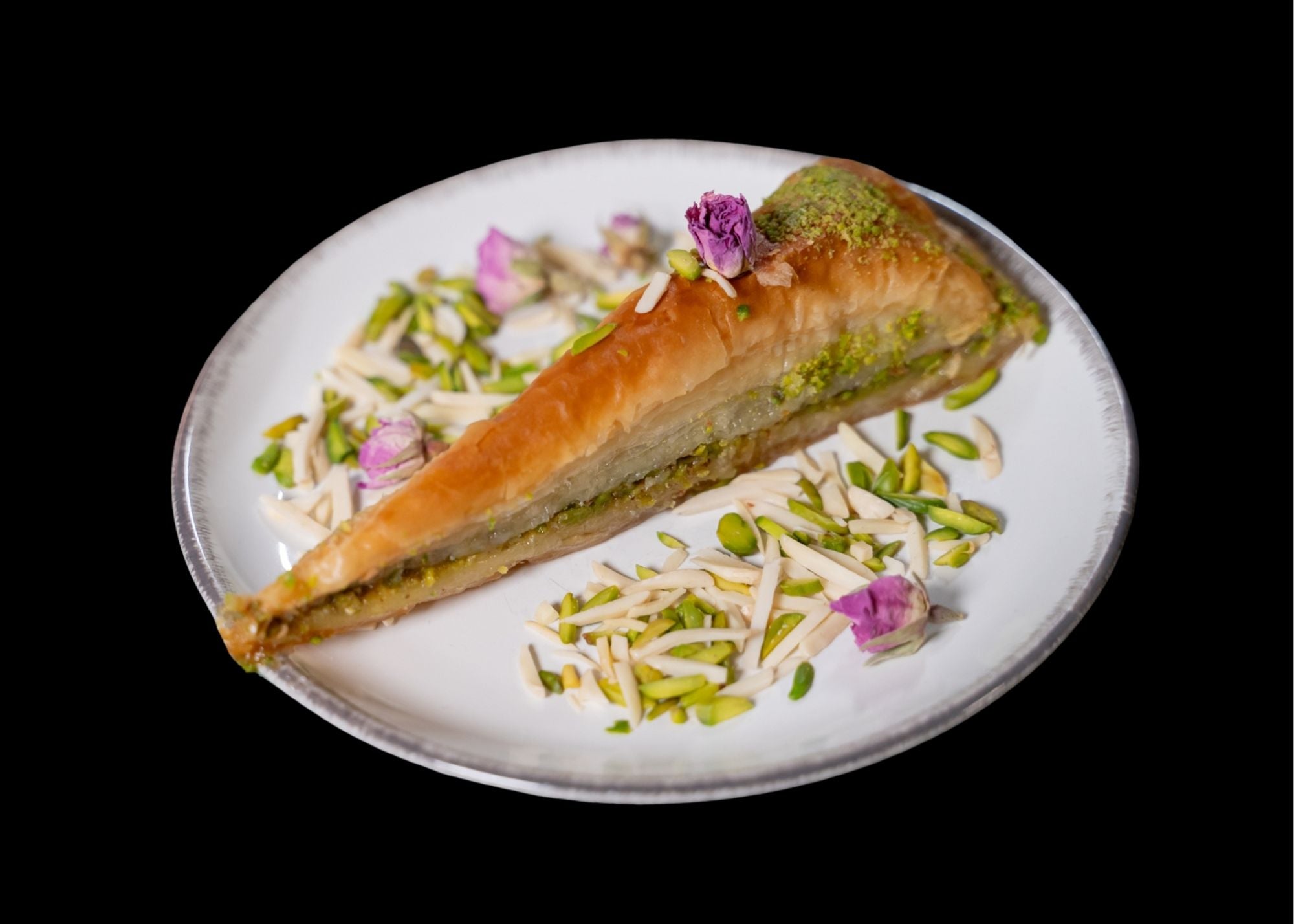 Baklava and ice cream