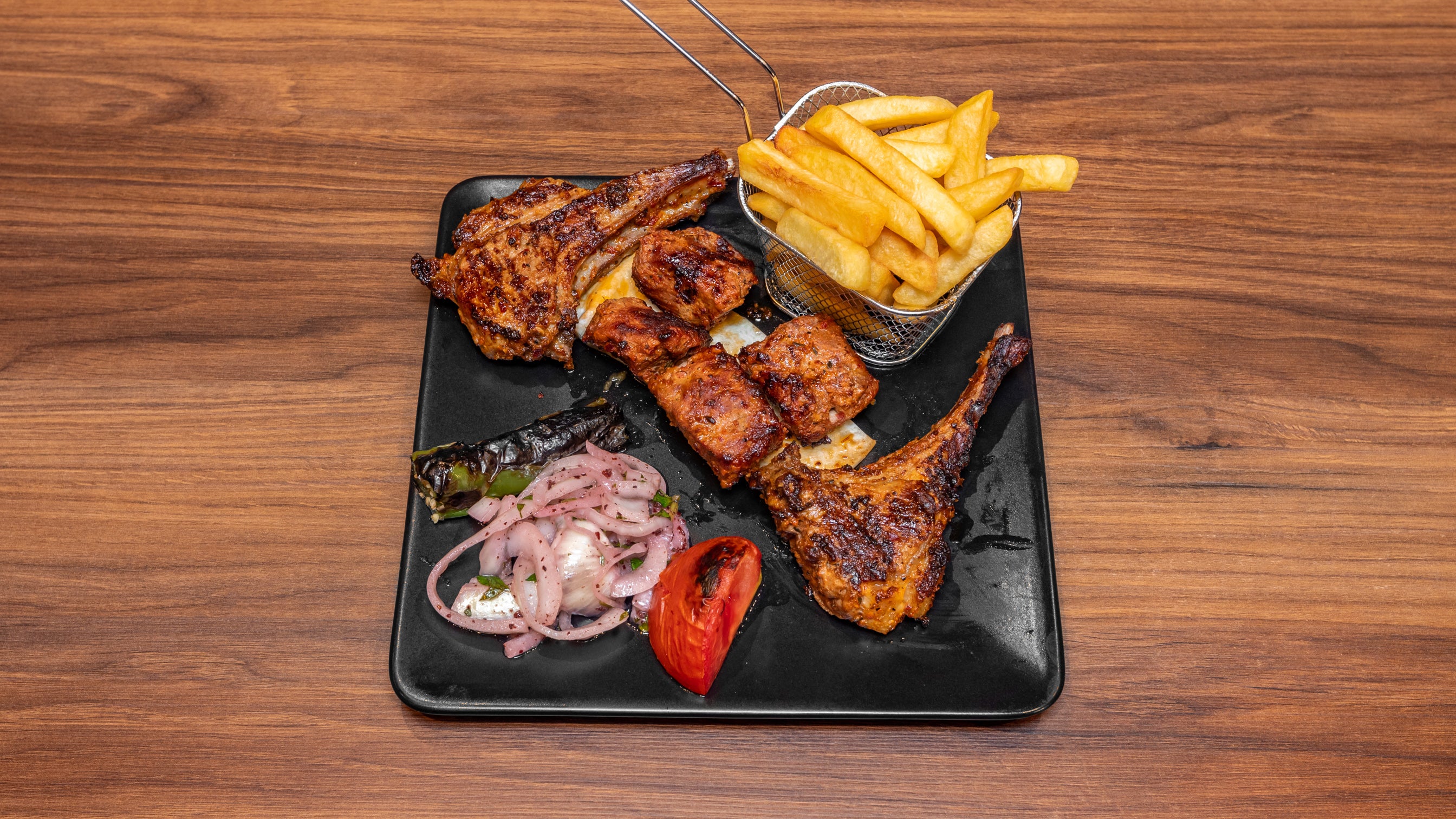 Lamb Shish and Lamb Chops