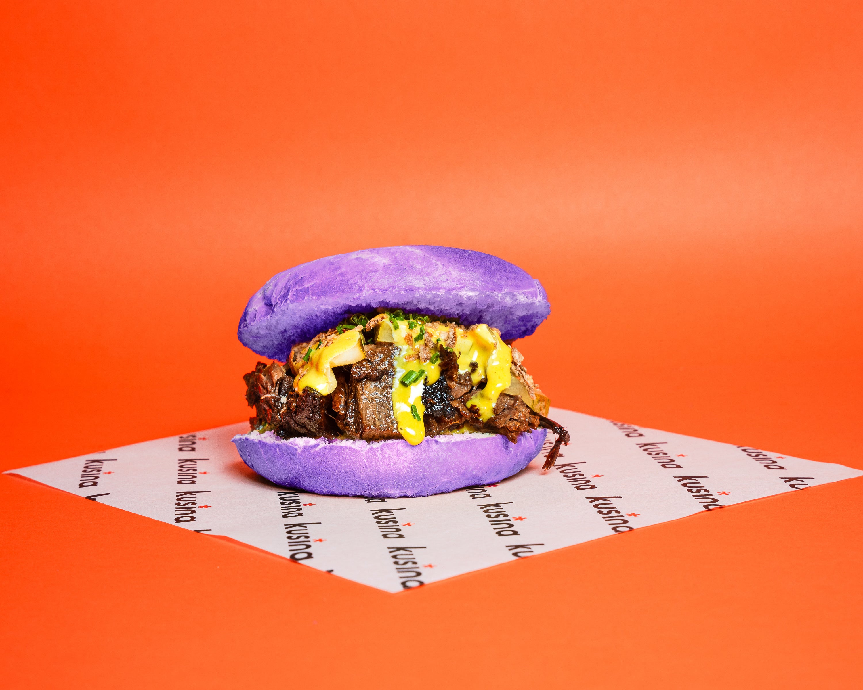 NEW UBE! Adobo Beef Bagel