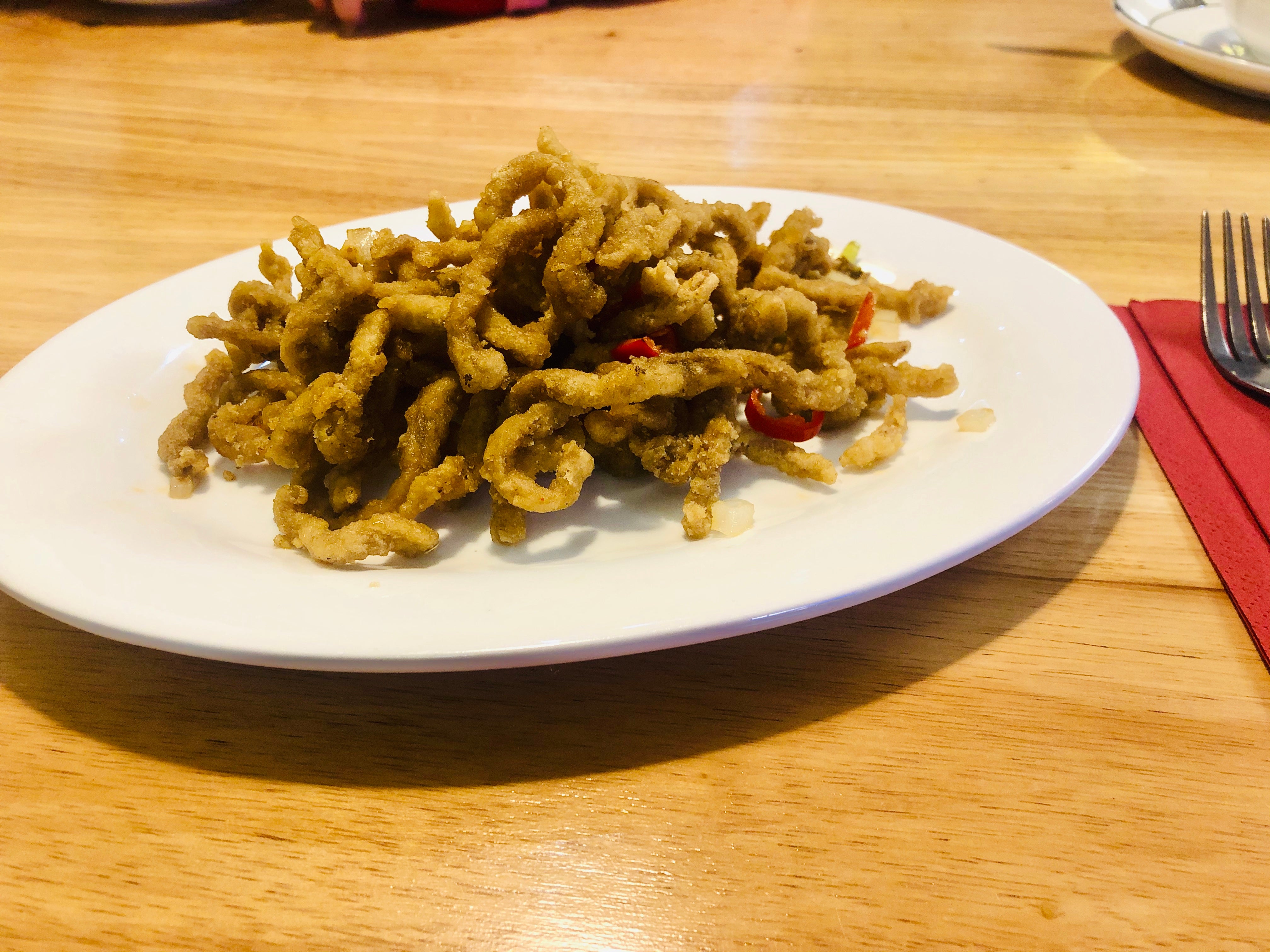 椒盐牛丝 Crispy Shredded Beef Salt and Pepper ��️