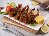 Grilled shrimp meal