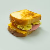 Egg With Mortadella Brioche