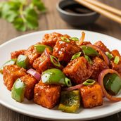 PANEER CHILLY (DRY/GRAVY) Dairy Gluten 