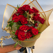 Vibrant Red Rose Bouquet