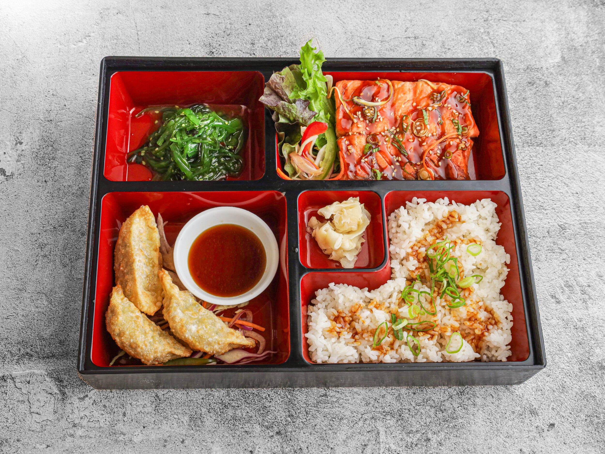 Salmon Teriyaki Bento Box