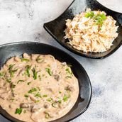 Beef stroganoff