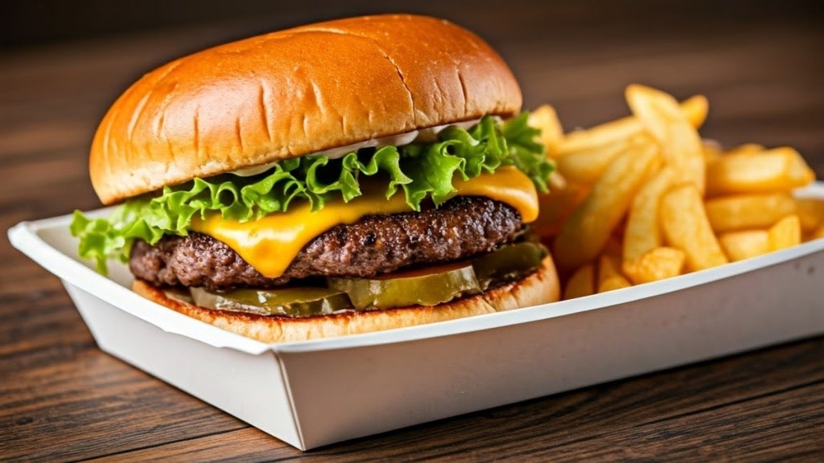 Quarter Pounder Burger & Chips