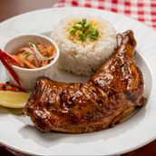 Chicken Inasal With Rice Leg Combo