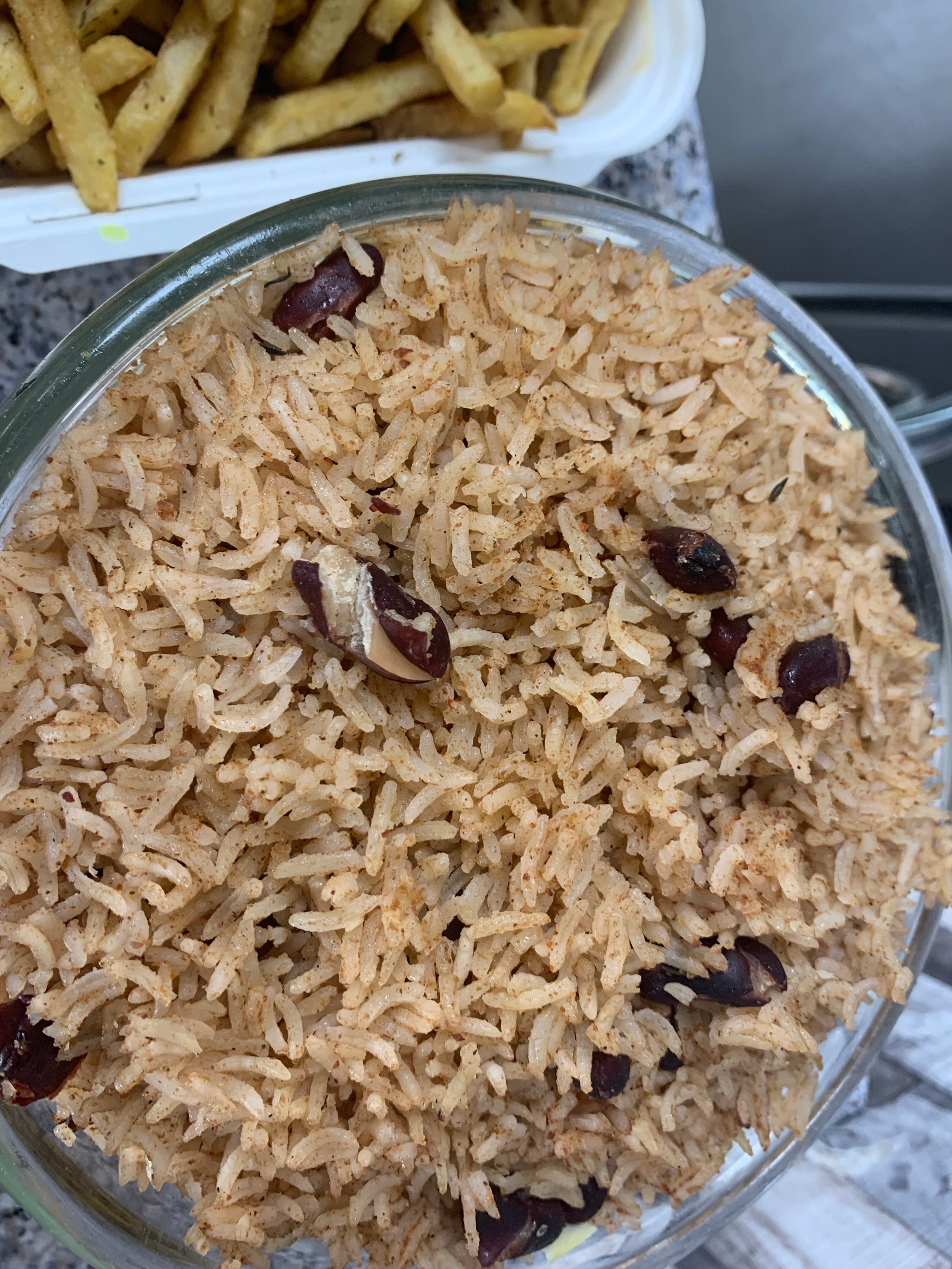 Rice and peas