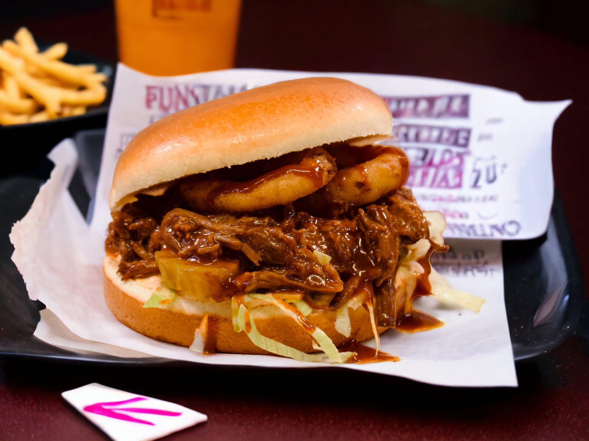 Dynamite Braised pulled beef Burger 🍔🥩 🌶️ 🥵 🇺🇸