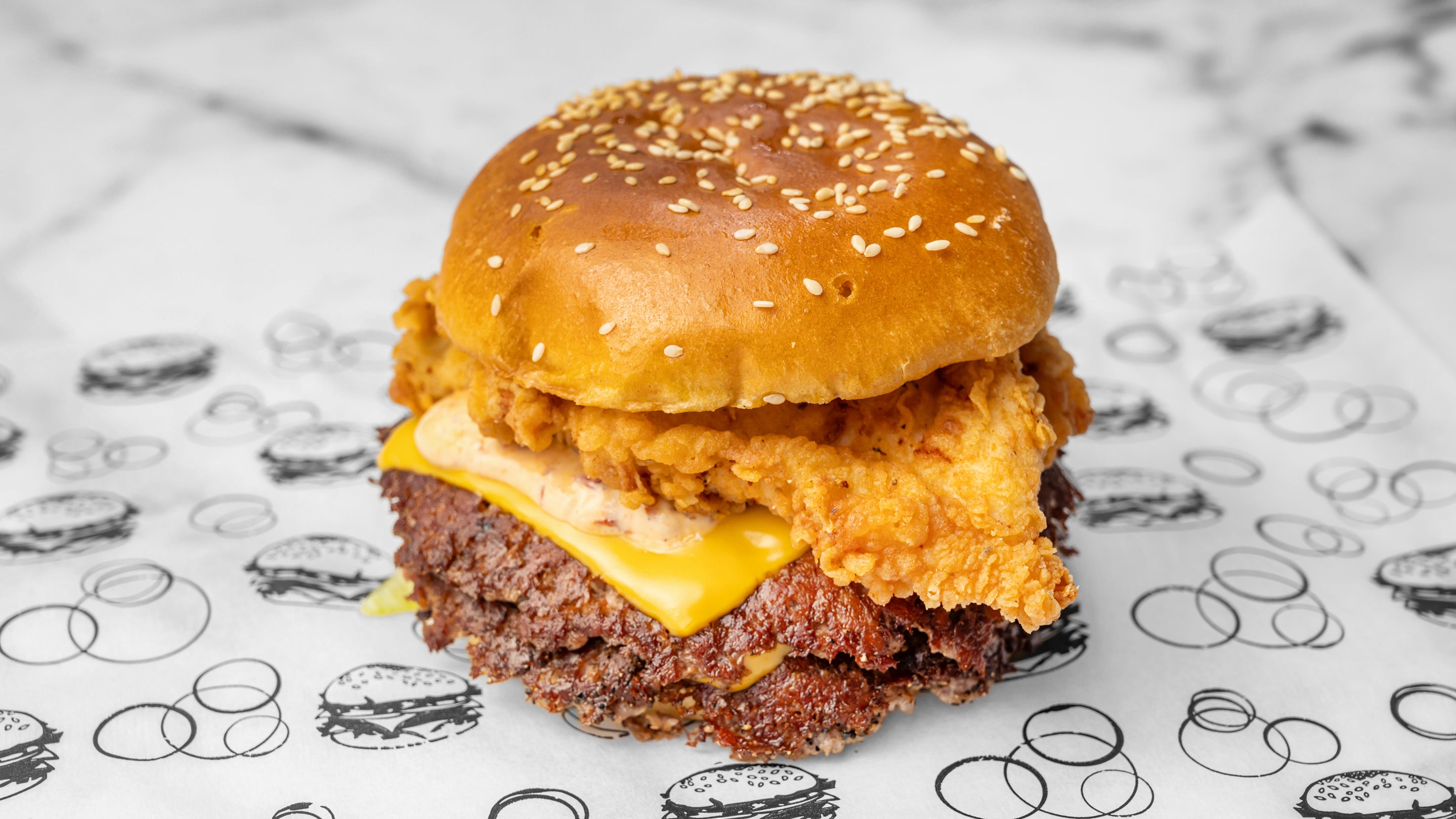 Fries and Guys Special Burger