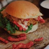 Cheetos Chicken Burger
