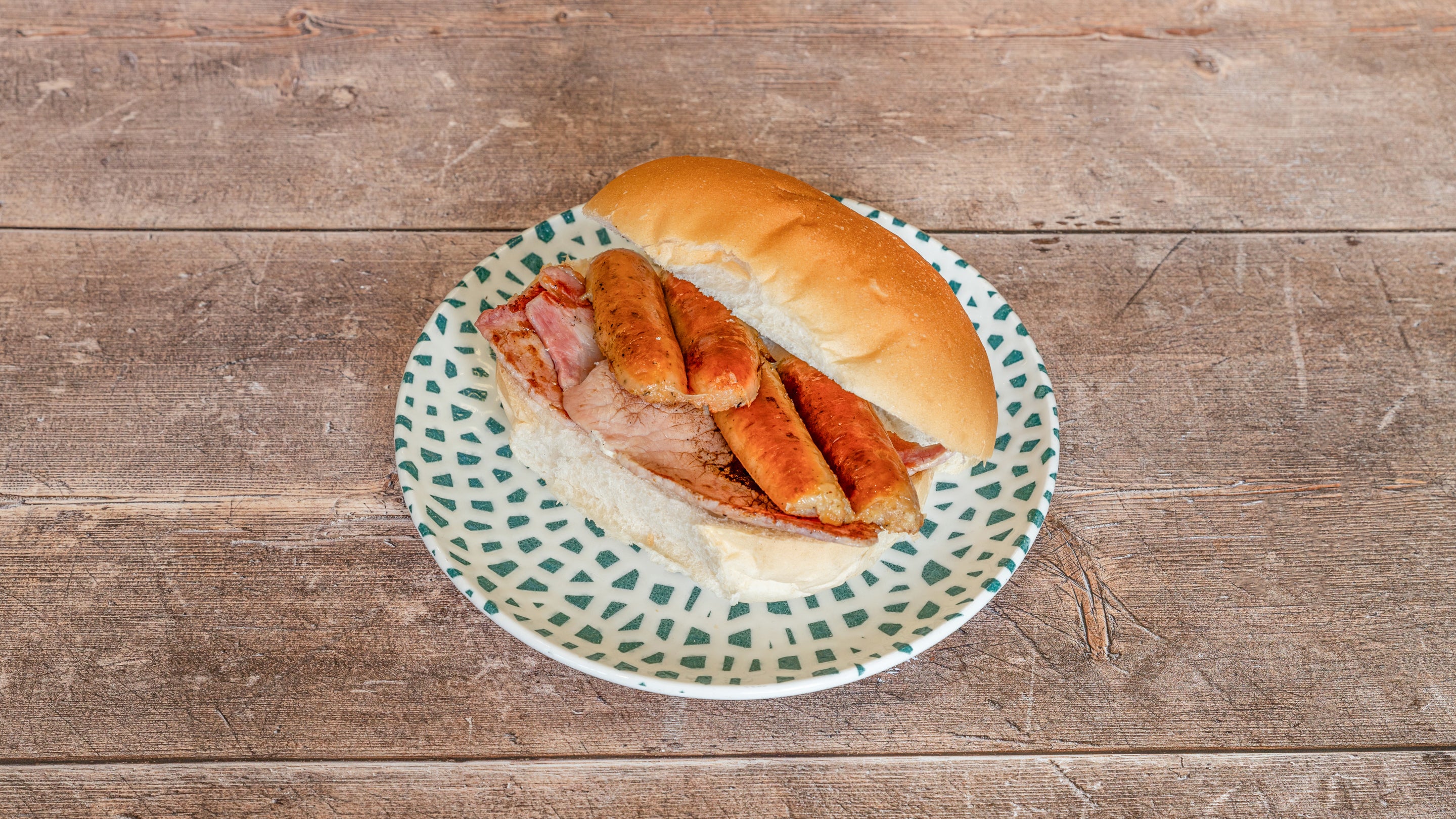 Sausage and Bacon Cob