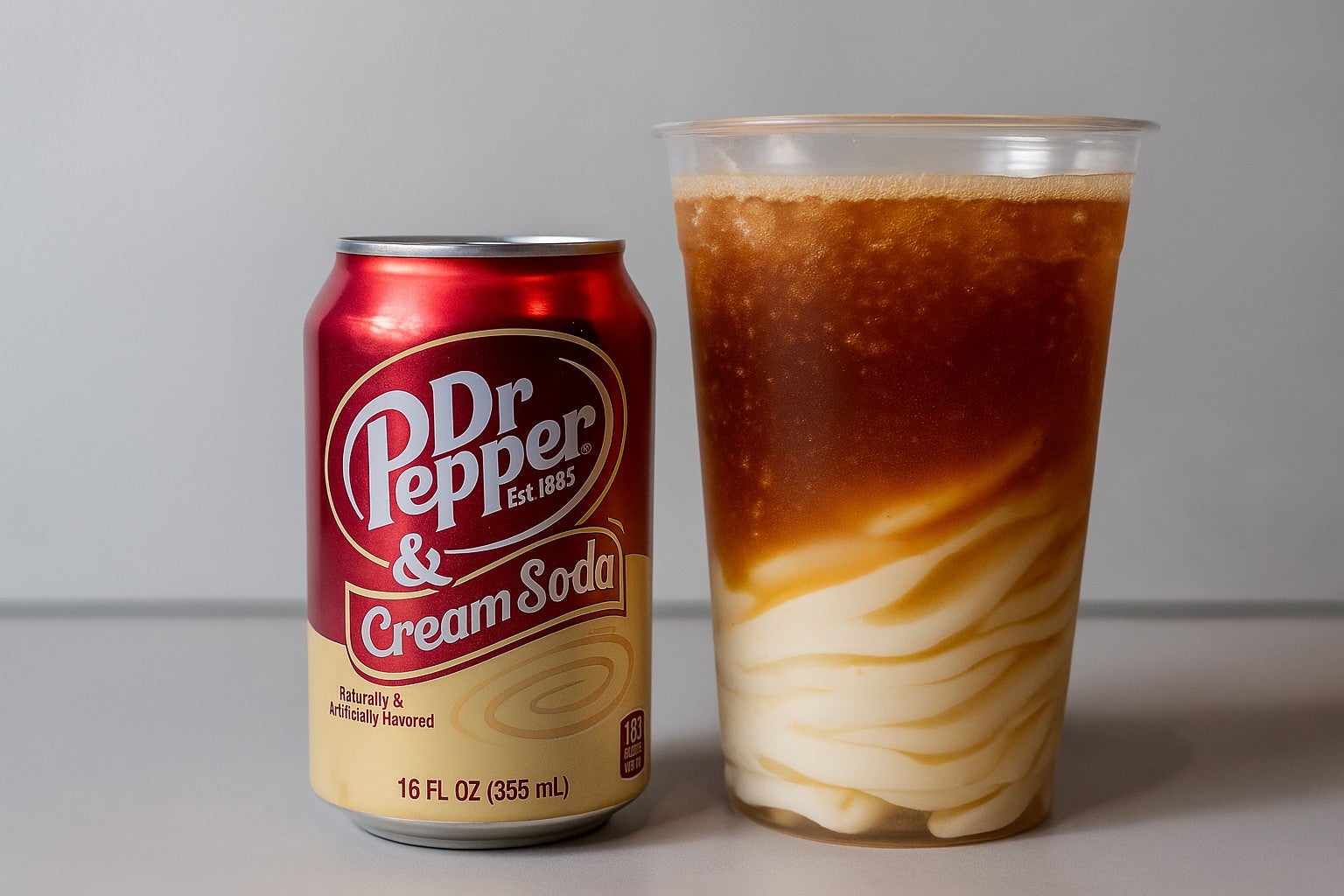Dr Pepper & Cream Soda Soda Float (355ml) USA