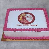 A 4 Barbie Cake