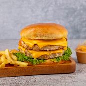  Grilled Fresh Double Burger 
