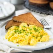 Scrambled Egg with Chicken Sausage