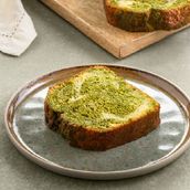 Matcha And Lemon Marble Cake