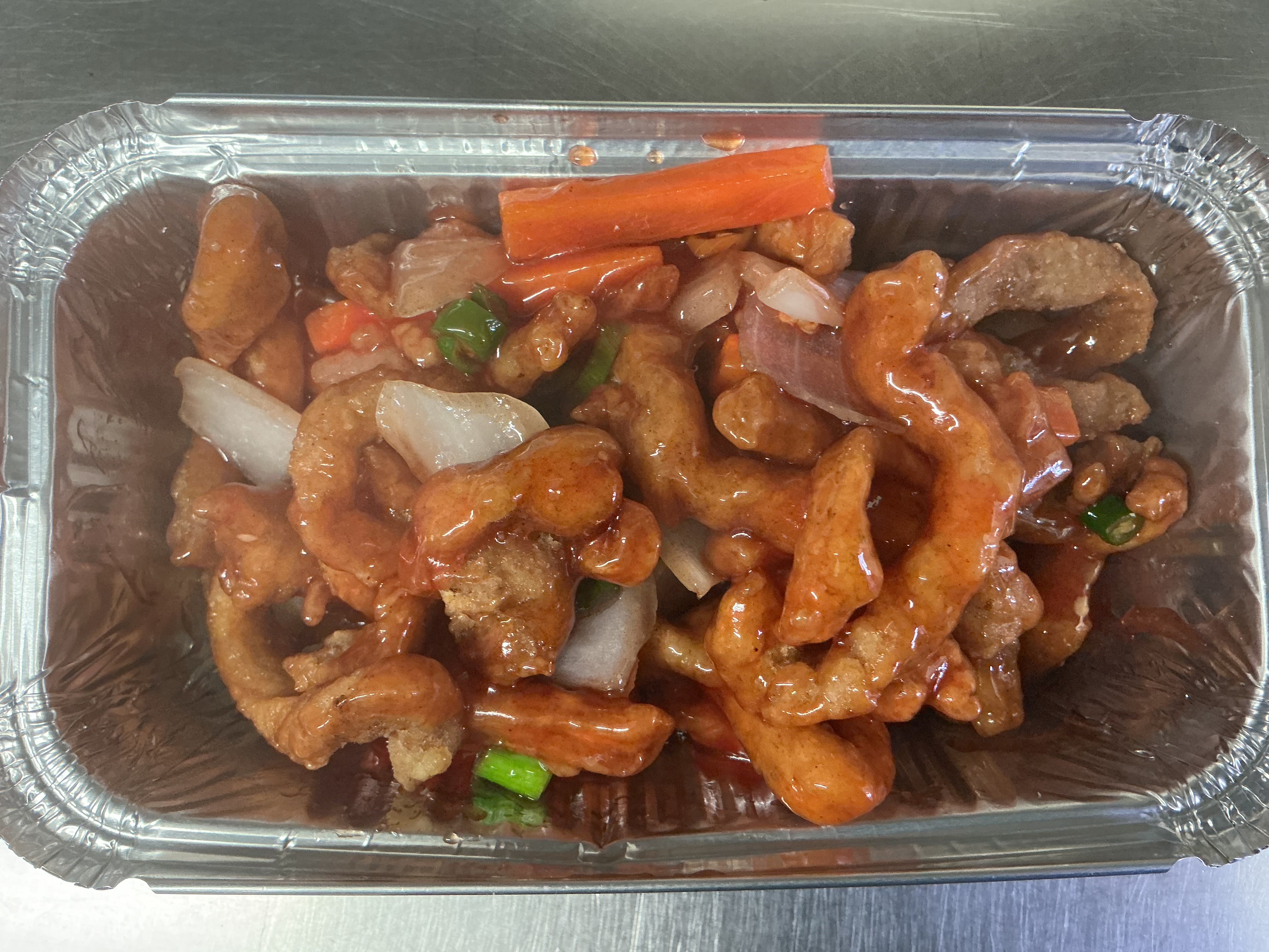Crispy Shredded Beef with Chilli and Carrot 牛丝